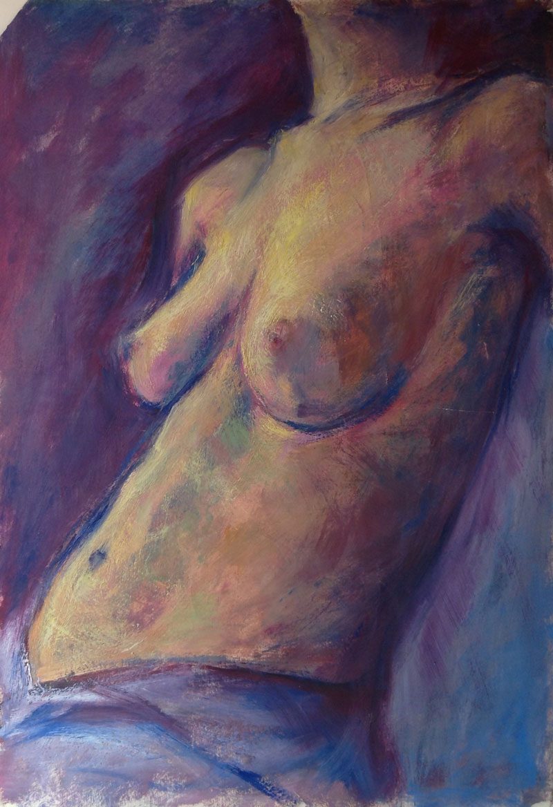 Oleo mujer torso
