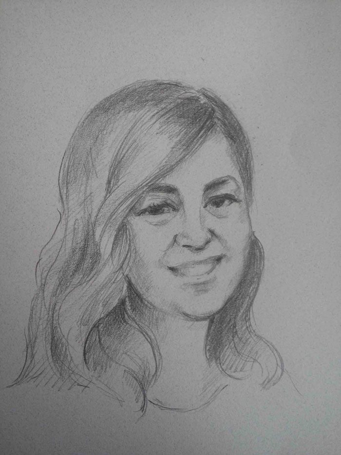 Retrato grafito