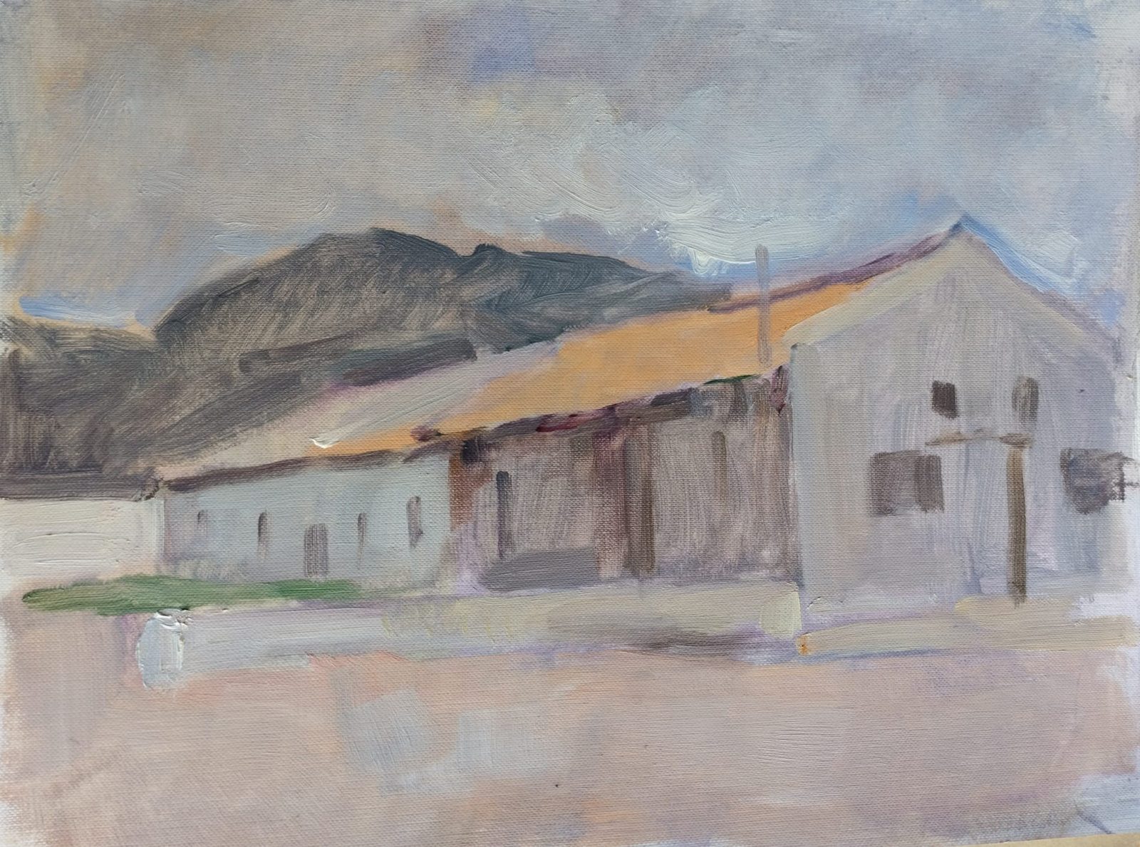 Vista de casa rural por encargo